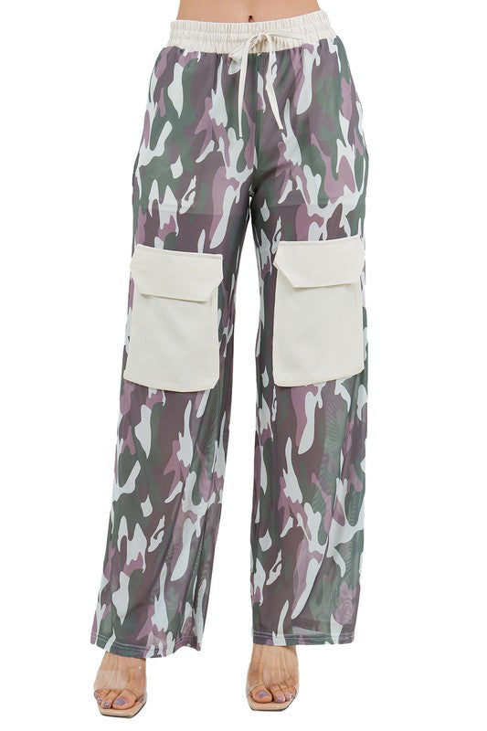 WOMEN FASHION LONG CARGO BOTTOM PANTS