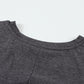 Gray Long Sleeve Cut-out Twist Ruched Bodycon Mini Dress