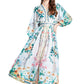 WOMEN FASHION CHIFFON MAXI DRESS
