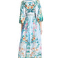 WOMEN FASHION CHIFFON MAXI DRESS