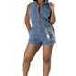 WOMEN FASHION DENIM ROMPERS