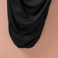Black Sweetheart Long Sleeve Ruched Bodycon Mini Dress