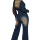 WOMEN FASHION DENIM JUMPSUIT