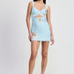 MINI LACE CONTRAST DRESS