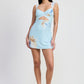 MINI LACE CONTRAST DRESS