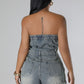 WOMEN FASHION DENIM ROMPERS