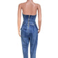 WOMEN FASHION DENIM JUMPSUIT