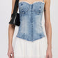 MINI CORSET DENIM DRESS