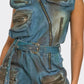 Urban Edge Zipper Utility Romper
