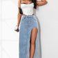 WOMEN FASHION DENIM SKIRT