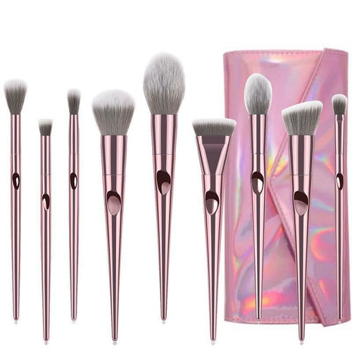 High Quality 10 Long Makeup Brushes