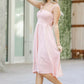 And The Why Smocking Open-Back Sleeveless Midi Dress