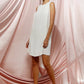 Women's Sleeveless Hi-lo Shift Dress In Ivory