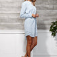 Women's Studded Tie Strap Dress In Blue
