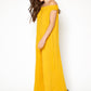 Women's Off Shoulder Wide Leg Jumpsuit With Pockets