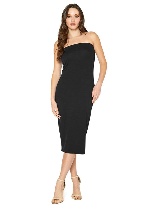 Women's Tube Bodycon Midi Dress