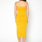 Women's Tube Bodycon Midi Dress