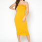 Women's Tube Bodycon Midi Dress