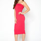 Women's Tube Bodycon Midi Dress