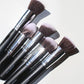 10 pc Makeup Brush Set all Wooden Handles