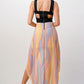 Chic Cut-Out Bodice High-Low Chiffon Dress