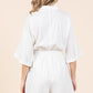 Mittoshop Tie Waist Half Sleeve Romper