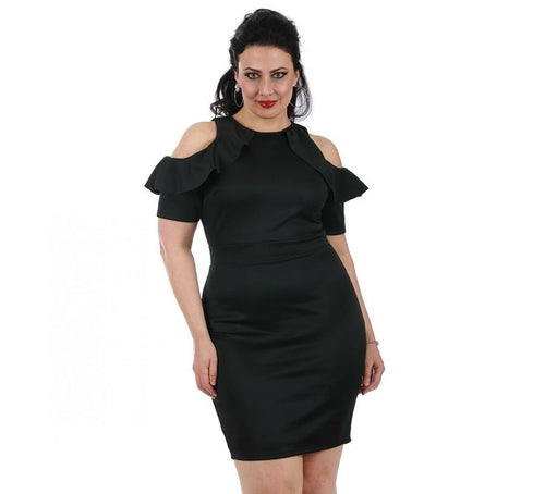 Curvy Plus Size Short Fashion Dress 3532017C