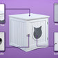 Cat House Side Table, Nightstand Pet House, Litter Box Enclosure