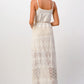 Boho-Inspired Embroidered Maxi Dress with Adjustable Straps