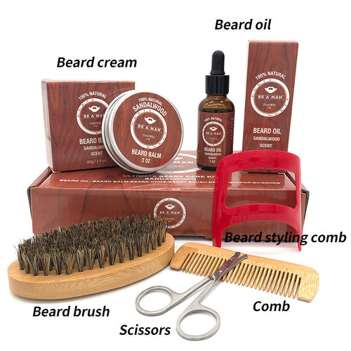WOODSMAN™ – Premium Beard Grooming Gift Set with Beard Oil & Cream