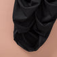 Black Sweetheart Long Sleeve Ruched Bodycon Mini Dress