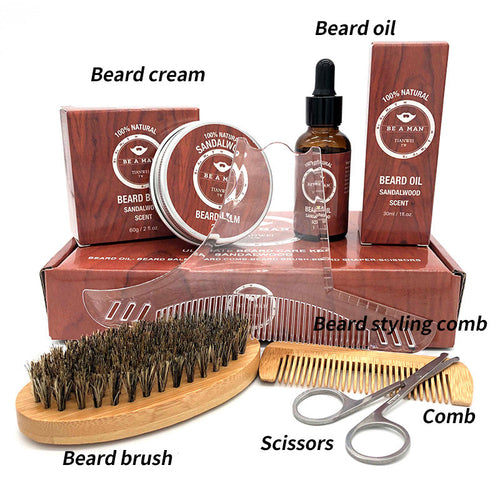 WOODSMAN™ – Premium Beard Grooming Gift Set with Beard Oil & Cream