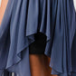 Strapless Lace-Up High-Low Dress