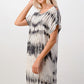 Short Sleeve Tie-Dye Shift Dress
