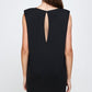 Sleeveless Embellished Neckline Mini Dress