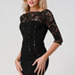 Lace Overlay Bodycon Dress – Elegant and Sophisticated