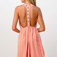 Sleeveless A-Line Dress with Grommet Detail