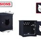 Cat House Side Table, Nightstand Pet House, Litter Box Enclosure