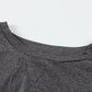 Gray Long Sleeve Cut-out Twist Ruched Bodycon Mini Dress
