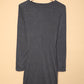 Gray Long Sleeve Cut-out Twist Ruched Bodycon Mini Dress