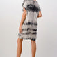 Short Sleeve Tie-Dye Shift Dress