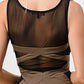 Mesh Insert Bodycon Dress – Sleek and Stylish