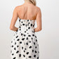 Strapless Printed A-Line Dress