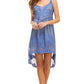 Embroidered Sheer Layered Dress