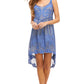 Embroidered Sheer Layered Dress