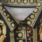Glod leopard paisley patchwork shirt dress Women
