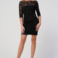 Lace Overlay Bodycon Dress – Elegant and Sophisticated