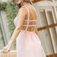 And The Why Smocking Open-Back Sleeveless Midi Dress