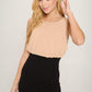 Sleeveless Two-Tone Fitted Dress