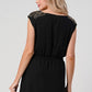 Embellished Shoulder Mini Dress – Timeless Elegance